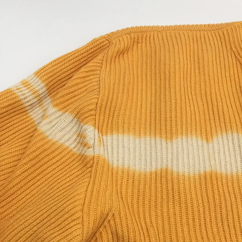 TAOS tye-die yellow unisex sweater EUC size Large